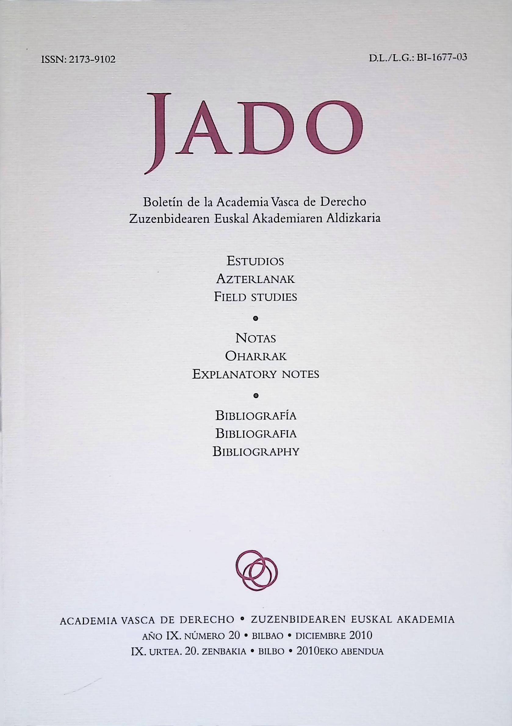 JADO - 20. aldizkaria